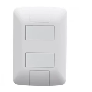 Interruptor Tramontina Aria Duplo Simples 6A/250V Branco